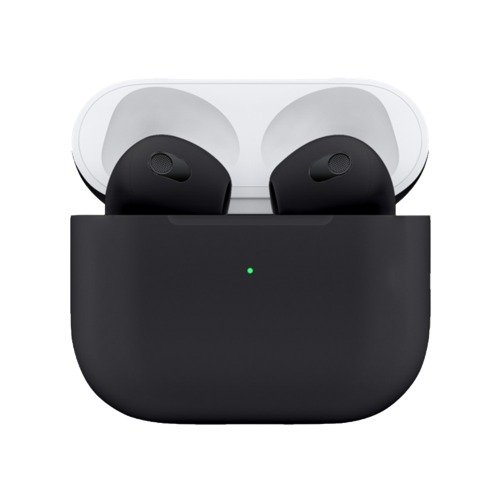 Black customized AirPods