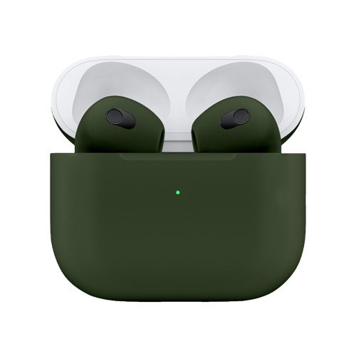Green customized AirPods