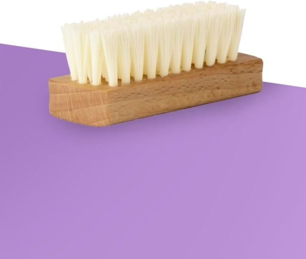 Icleaner natural wood Brush - white Hard bristles - gently remove most dirt - Suitable for cleaning suede and nubuck